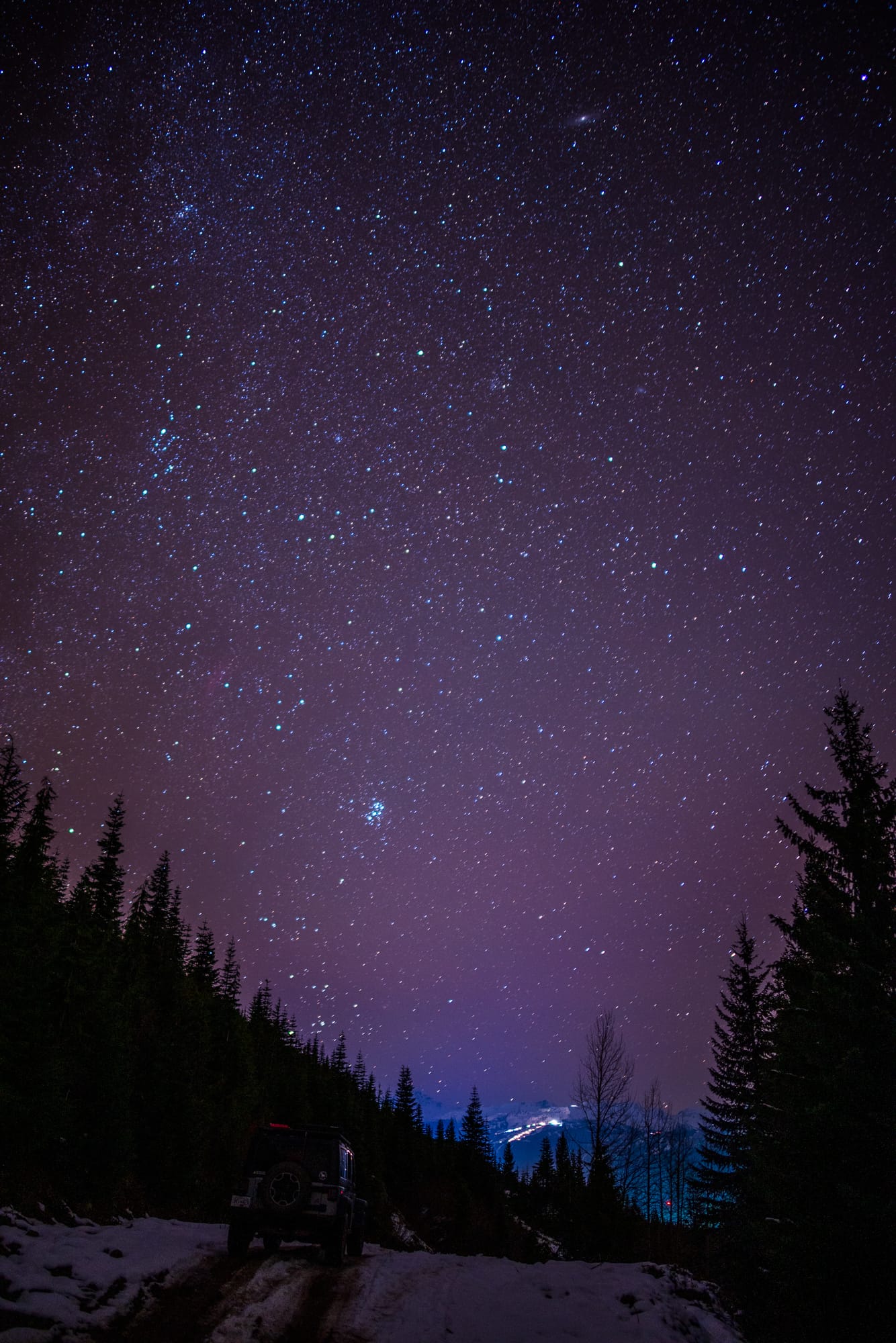 Cold Night Above Whistler